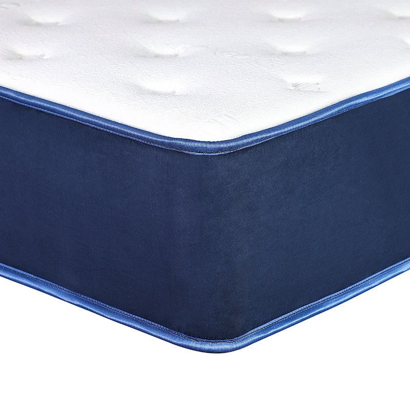 12 Inch Pocket Coil Roll Up Compressed Blue Mattress In A Box