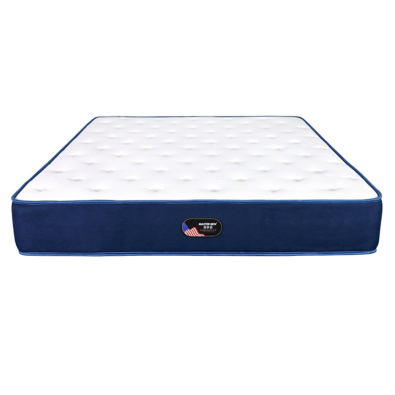 12 Inch Pocket Coil Roll Up Compressed Blue Mattress In A Box