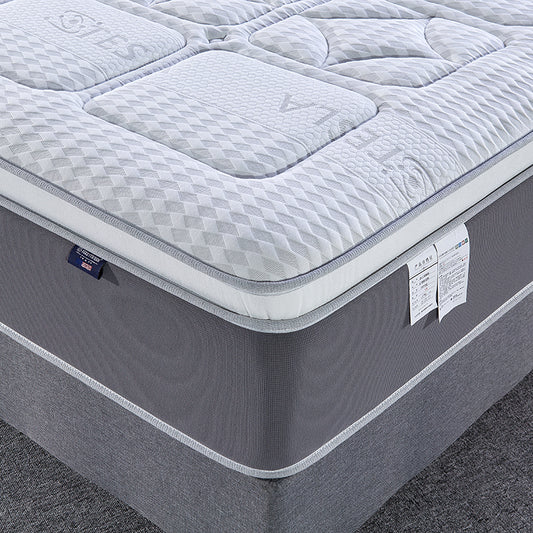 Hypo-allergenic Luxury Euro Top Design Pocket Spring Coil King Size Mattress