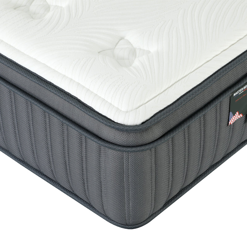Euro Top Compressed Quality 14 Inch Queen Size Pocket Spring Mattress
