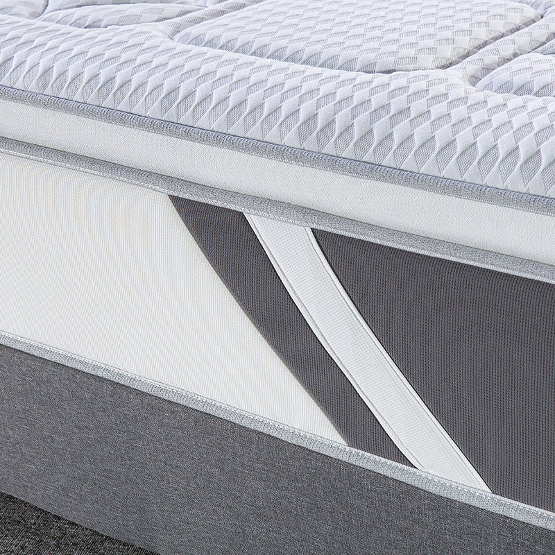 Hypo-allergenic Luxury Euro Top Design Pocket Spring Coil King Size Mattress