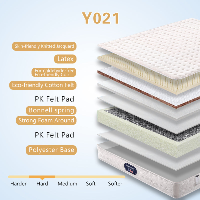 Euro Top Double Bed Queen Size Bonnell Spring Mattress