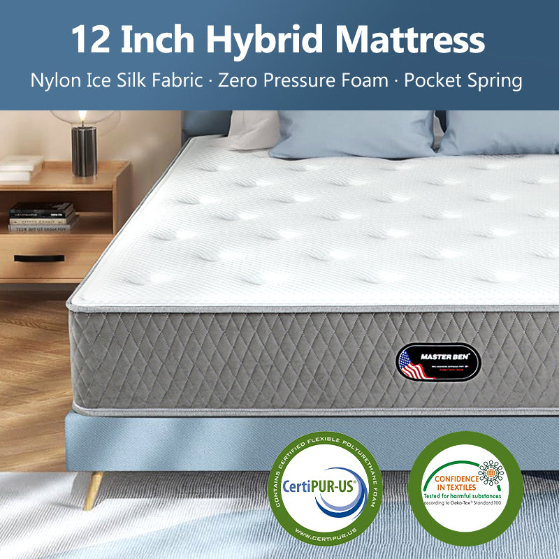 12 Inch 5 Star Hotel Premium King Size Roll Up Mattress